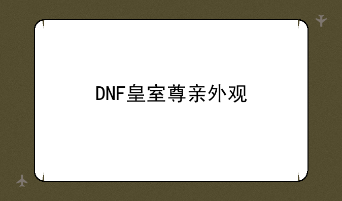 DNF皇室尊亲外观